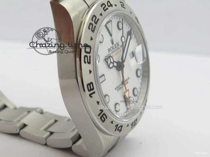 MiroTime 0412 Explorer II 42mm 216570 1:1 Noob Best Edition White Dial A3187 (Correct Hand Stack) Sophisticated 3837